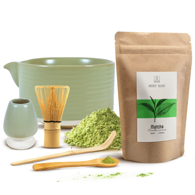 Juego para preparar té matcha
