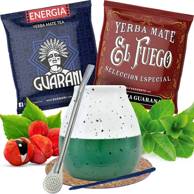 Set de Yerba Mate 100g Calabaza + Bombilla
