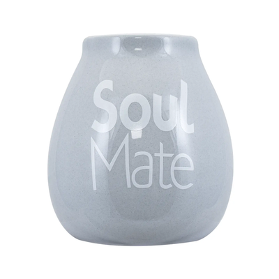 Calabaza de cerámica - Soul Mate - 350 ml (gris)