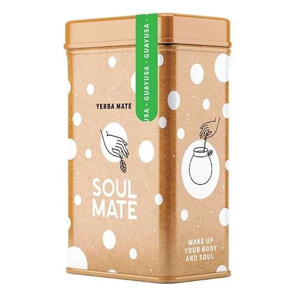 Yerbera – Lata metálica + Soul Mate Orgánica Guayusa 0,5 kg