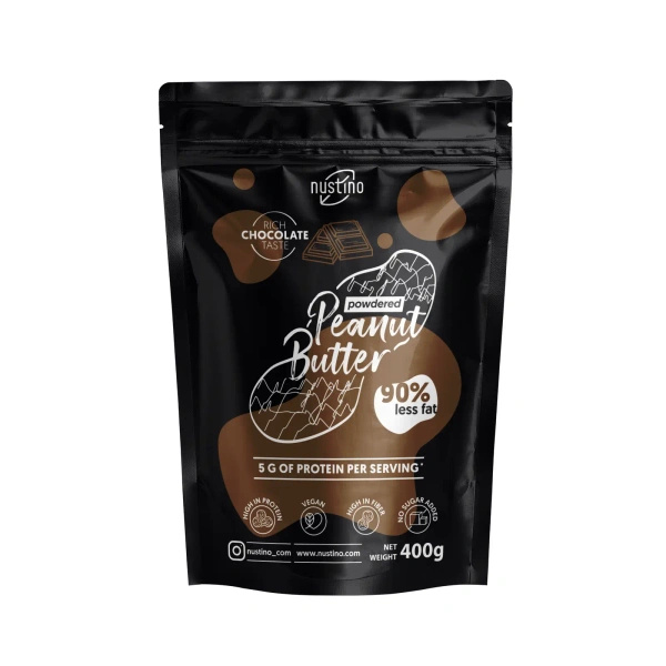 Set de mantequilla de cacahuete en polvo Nustino: Classic + Chocolate 2x400g