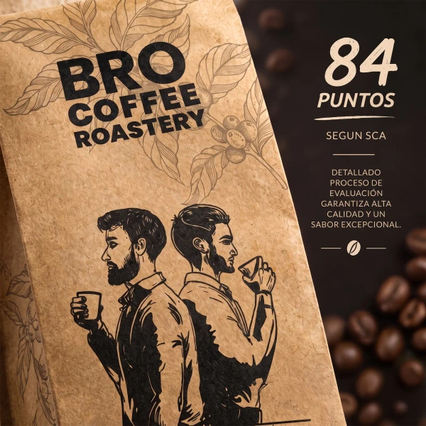 Bro Coffee Roastery – Café arábica en grano Brazil Samba Premium 1 kg