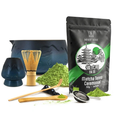 Set ceremonial para preparar té matcha: matcha BIO japonesa 30g + accesorios