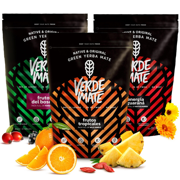 Yerba Verde Mate Green SET varios sabores 3x500g