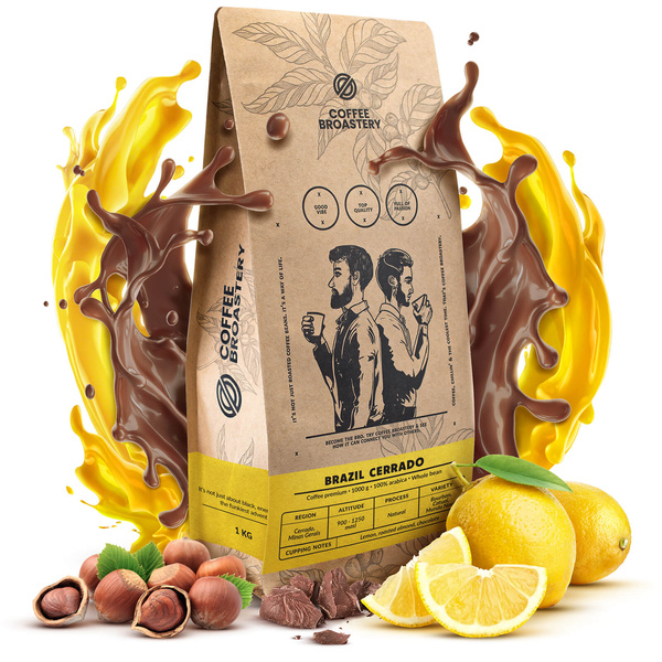 Set de regalo Bro Coffee Roastery: café Brazil Cerrado + caramelos de leche con sabor a café + taza