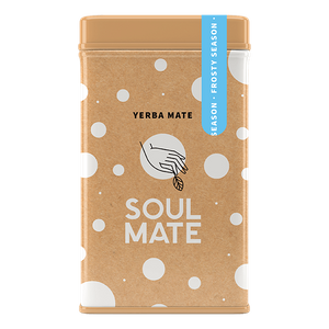 Yerbera – Lata metálica + Soul Mate Orgánica Frosty Season 0,5 kg