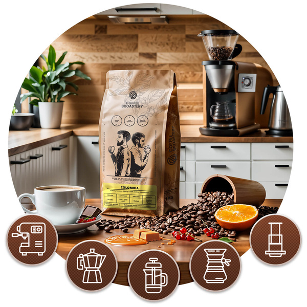 Bro Coffee Roastery - Café arábica en grano Colombia Medellin Premium 400 g