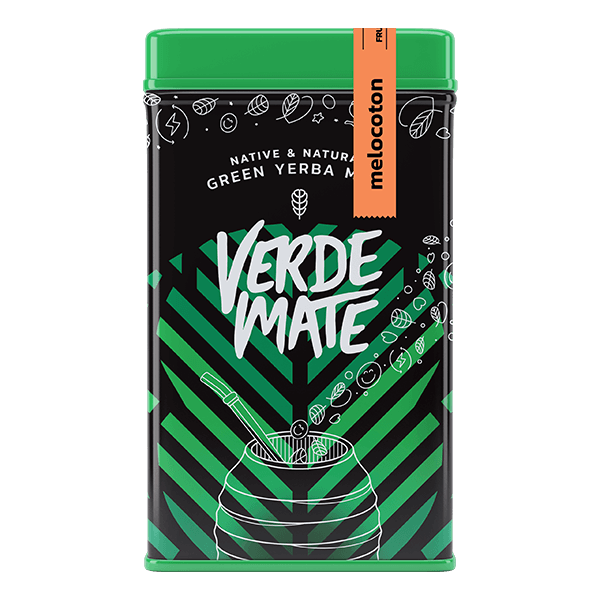 Yerbera – Lata metálica + Verde Mate Green Melocoton 0,5 kg