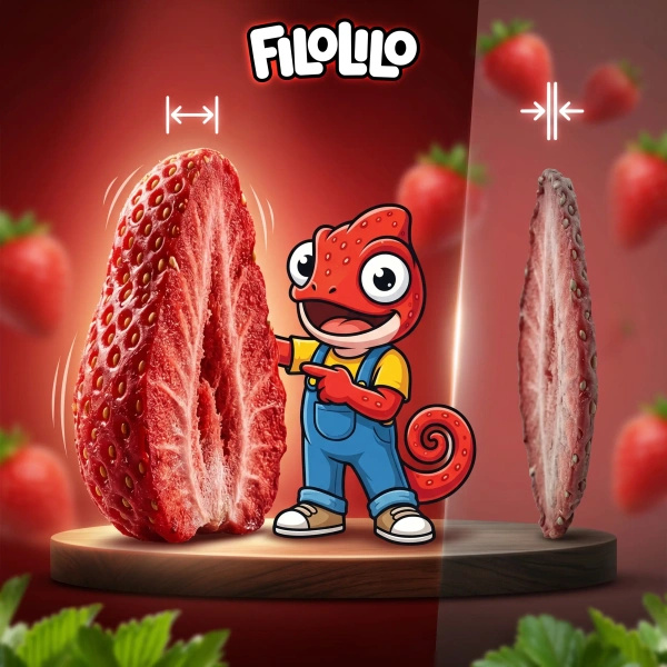 FiloLilo – Fresas liofilizadas (en rodajas) 20 g