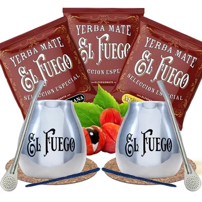 Yerba Mate Set para parejas El Fuego THE BEST
