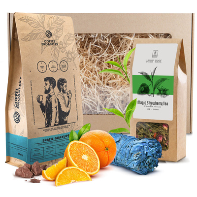 Set de regalo de Café Coffee Broastery + Té + Salvia Blanca Incienso