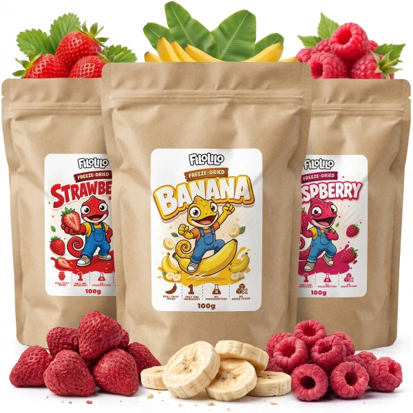 Set de frutas liofilizadas FiloLilo 3×100g