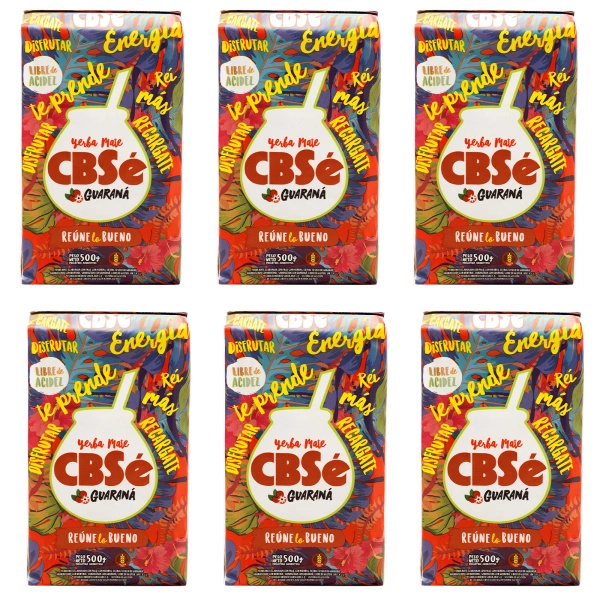 Yerba Mate CBSe Energia con Guaraná 6x500g (3kg)