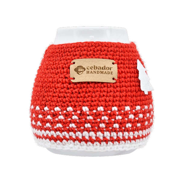 Mate / taza 350 ml + Jersey "Papa Noel" hecho a mano – artesanía polaca