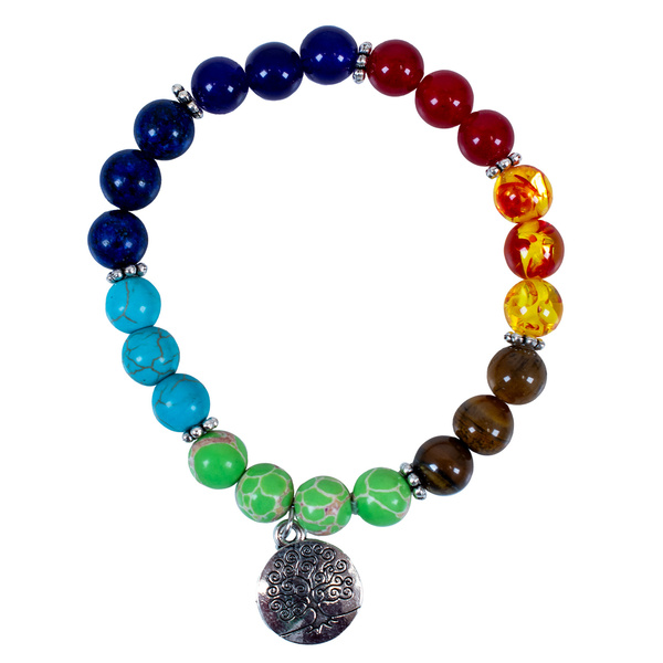 Pulsera "Siete Chakras" – con el Árbol de la Vida