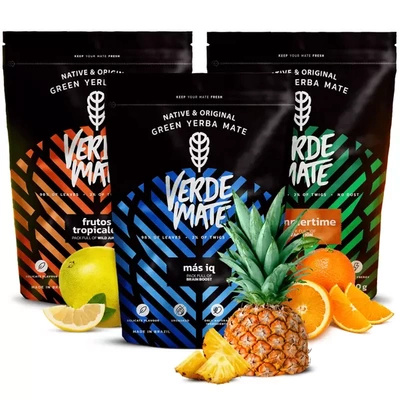 Yerba Mate Verde Fruta Verde Juego 3x500 1,5kg