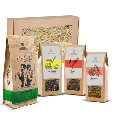 Set de regalo con café Bro Coffee Roastery y té Mary Rose