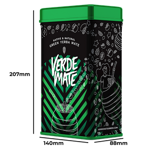 Yerbera – lata con Verde Mate Green Fresa 0,5kg 