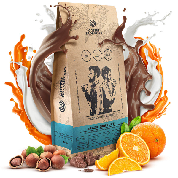 Bro Coffee Roastery - Café arábica en grano Brazil Guaxupe Premium 400 g