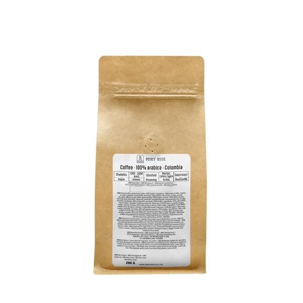 Mary Rose -  café arábica en grano Colombia Medellin premium 200 g