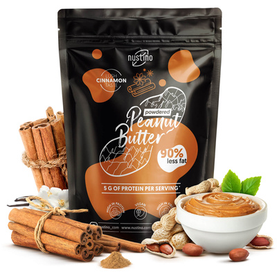 Nustino – Mantequilla de cacahuete en polvo – Cinnamon 400 g