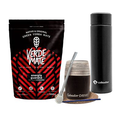 Set Yerba Verde Mate 500g 0,5kg Calabaza Drive