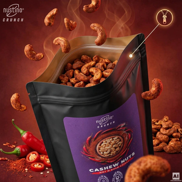 Nustino Crunch – Anacardos tostados – Hot & Bold Chilli 100 g