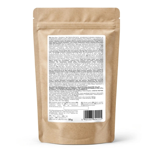 Mary Rose – Red Matcha Alternative – Fresa (en polvo) 50 g