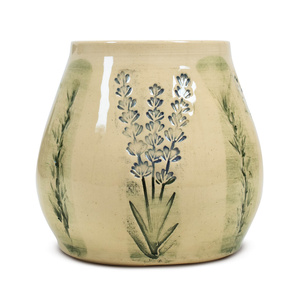 Calabaza de cerámica Flora Green 300 ml – Serie Cráter