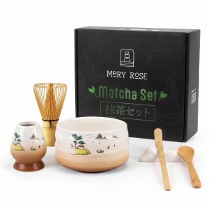 Set de regalo: accesorios para preparar té matcha