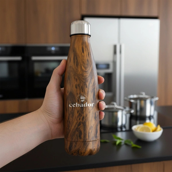 Set de accesorios para yerba mate: Calabaza + Botella Térmica + Bombilla