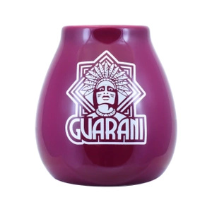 Yerba Mate Set Guarani calabaza + bombilla para dos