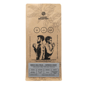 Bro Coffee Roastery - Café arábica en grano Amico dall'Italia Espresso Roast 1 kg