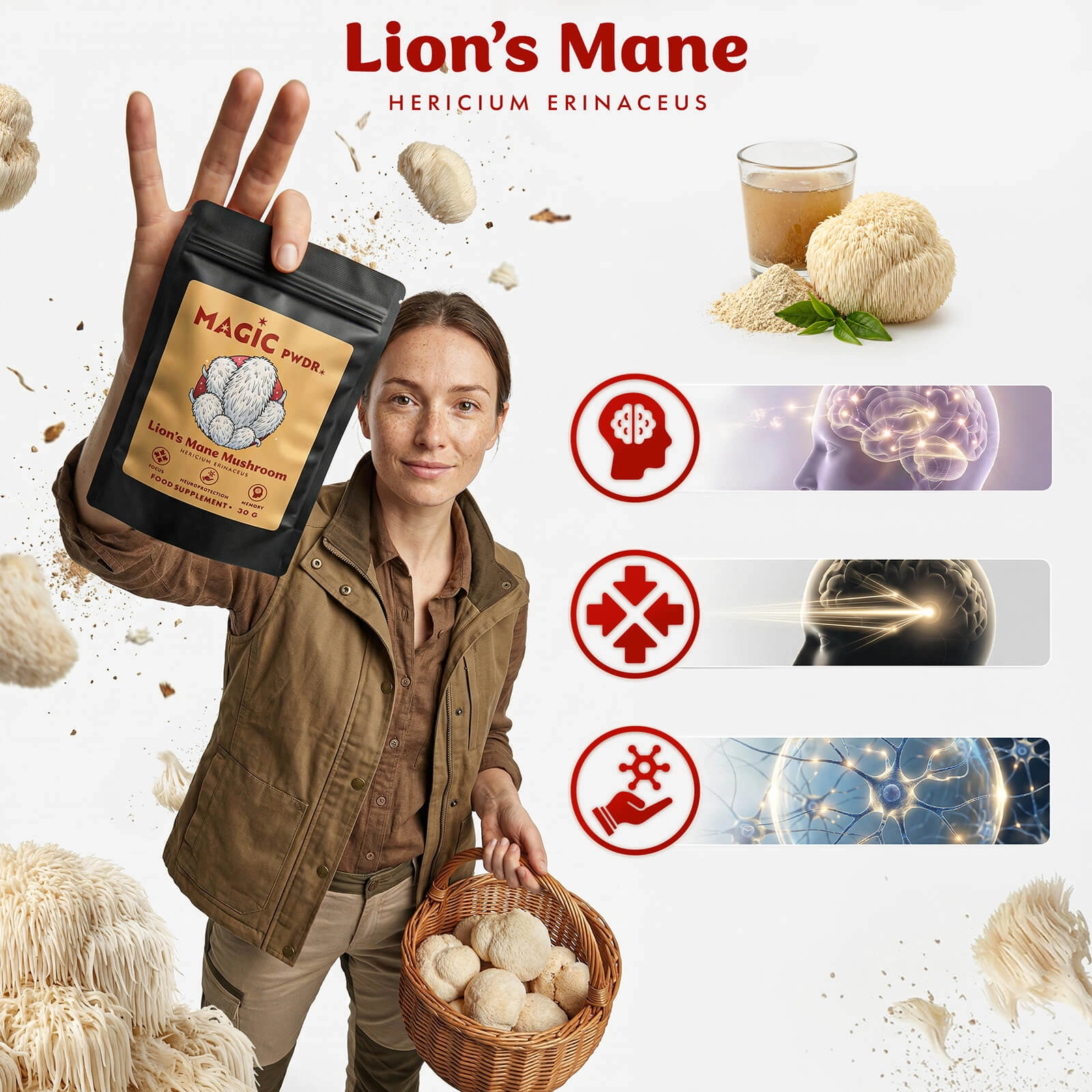 Magic Pwdr Lion's Mane