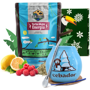 Set de regalo de Yerba Mate Rio Parana Energia 0,5kg