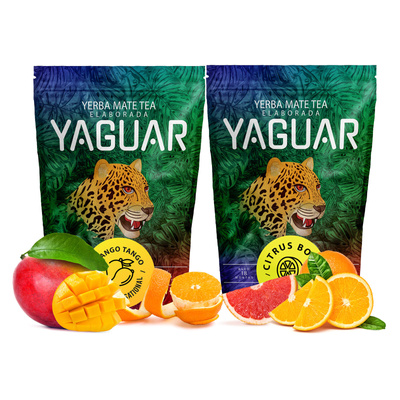 Yerba Mate Yaguar afrutado Citrus Mango 2x500g 1kg