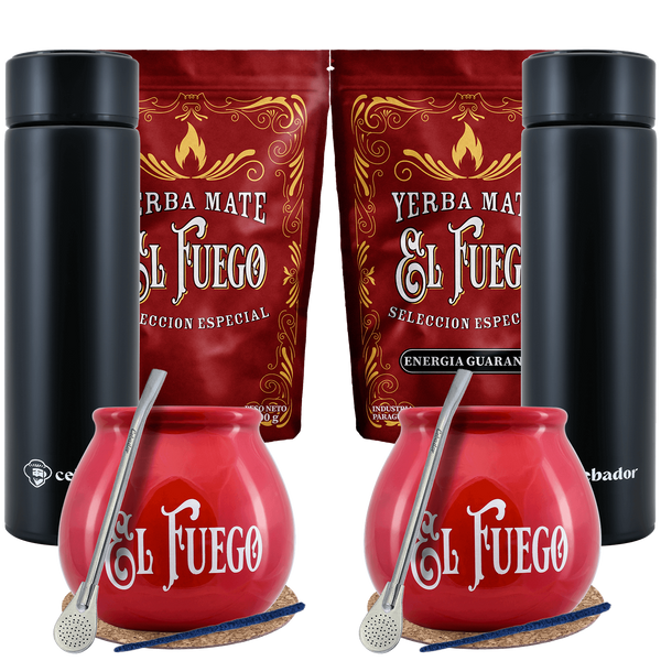 Yerba Mate El Fuego Termo para dos 1kg