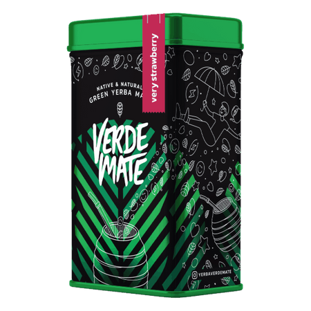 Yerbera – lata con Verde Mate Green Very Strawberry 0,5kg 
