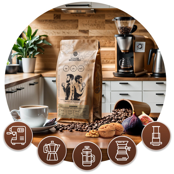 Bro Coffee Roastery - Café arábica en grano Uganda Kanyenye Speciality 400 g