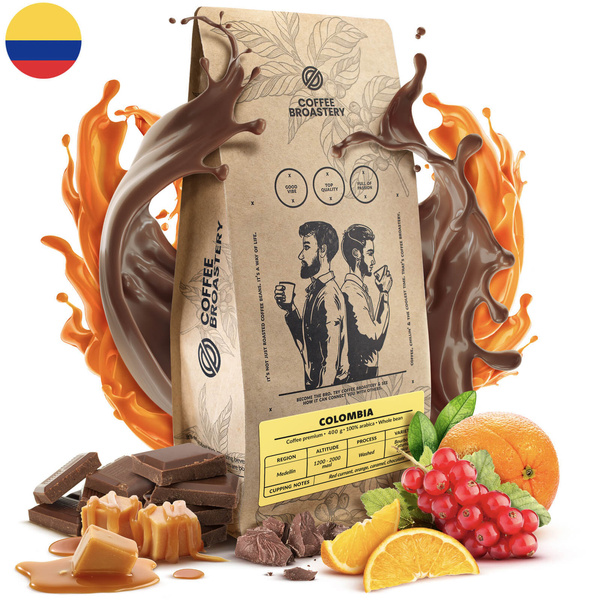 Bro Coffee Roastery - Café arábica en grano Colombia Medellin Premium 400 g