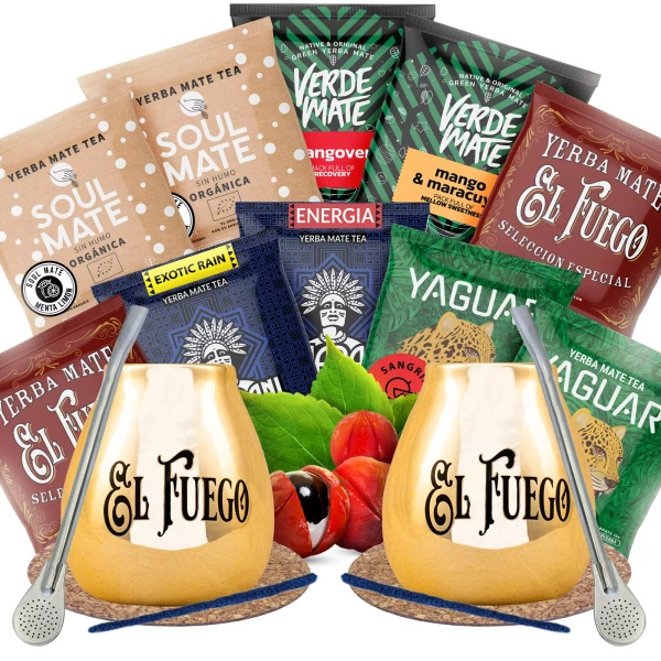 Yerba Mate Starter Kit para Dos 10x50g 500g