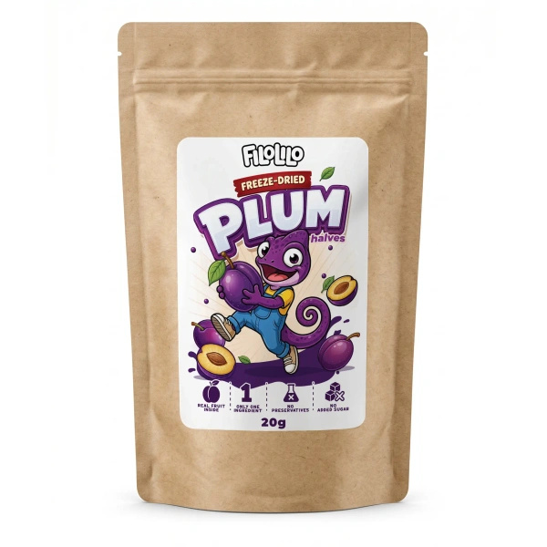 FiloLilo – Ciruelas liofilizadas (mitades) 20 g