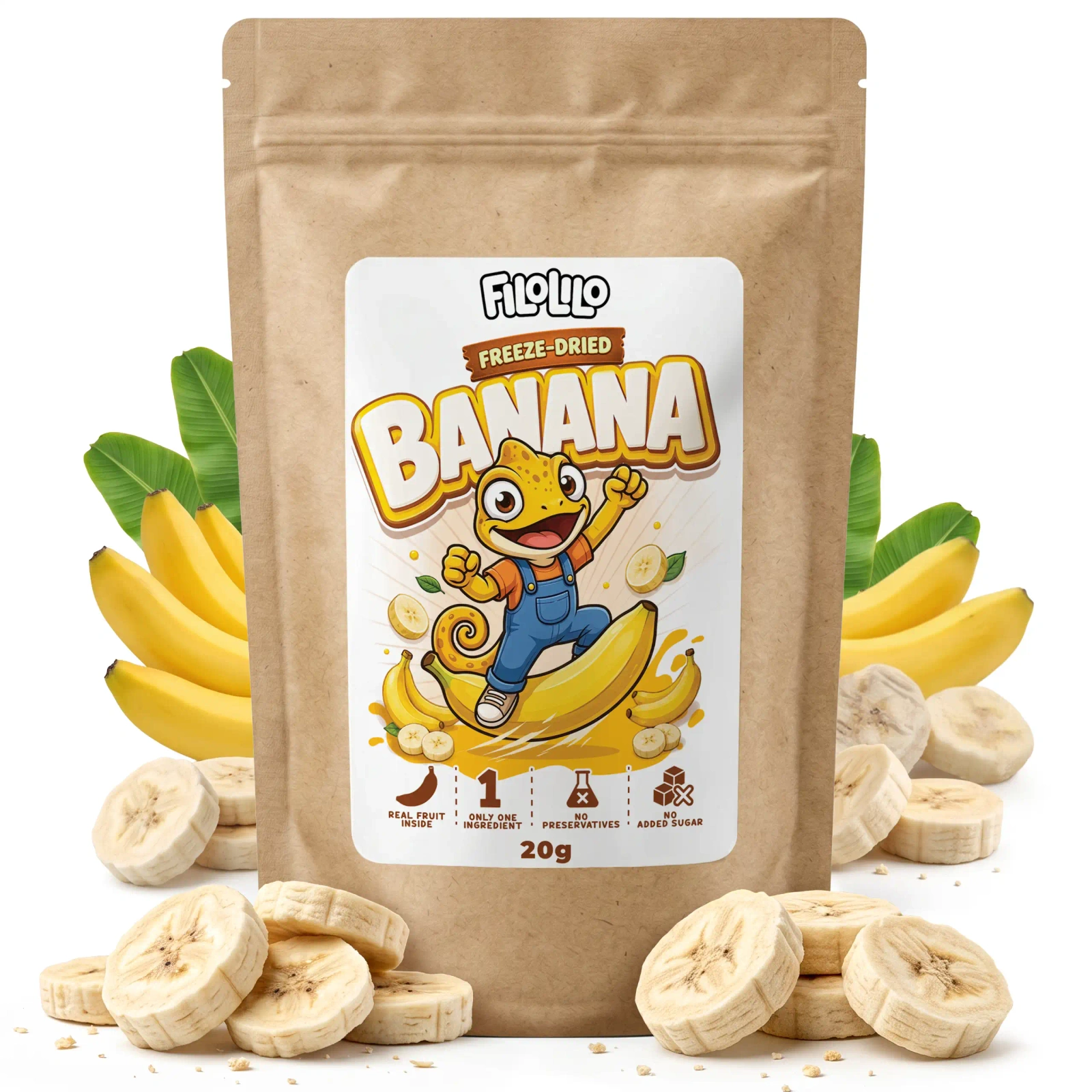 Plátano liofilizado FiloLilo