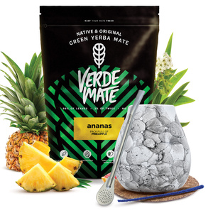 Set de Yerba Mate Verde Mate 500g 0,5kg Calabaza + Bombilla