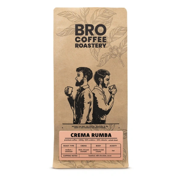 Bro Coffee Roastery – Café en grano Crema Rumba 1 kg