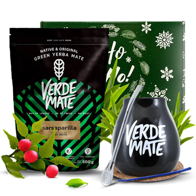Set de regalo de Yerba Mate Verde Mate Sarsaparilla 0,5kg