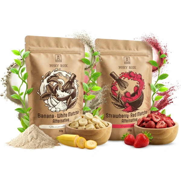 Set de matcha coloridos: Red Matcha + White Matcha