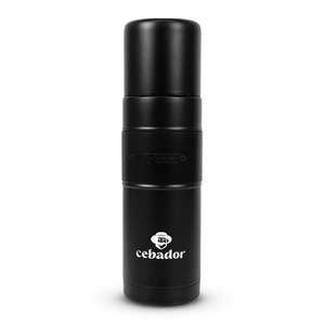 Yerbomos XL ALL IN ONE - 750 ml - Mate, termo y bombilla en uno (negro)