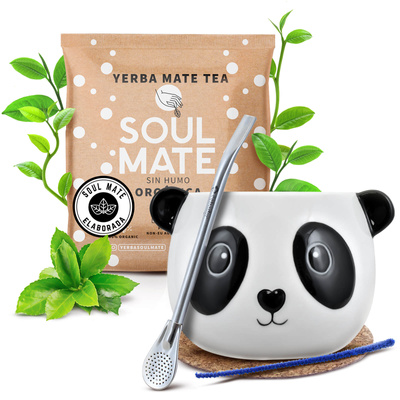 Juego de Yerba Mate 50g Calabaza + Bombilla