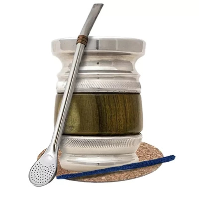 Set de Accesorios de Yerba Mate Palo Santo + Bombilla